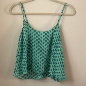 Mint pattern top